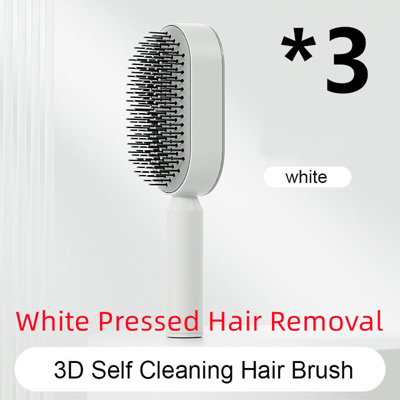 Self Cleaning Hair Brush One-key Airbag Massage