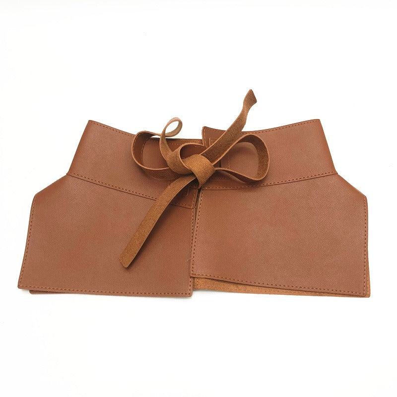 PU leather slim waistband, simple and ultra wide waistband, waist strap, personalized waistband