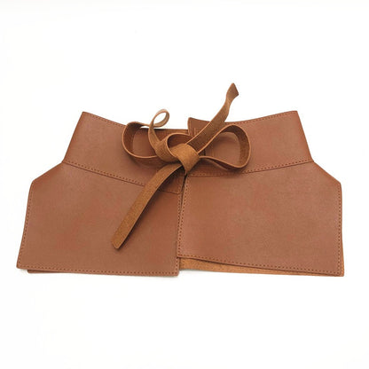 PU leather slim waistband, simple and ultra wide waistband, waist strap, personalized waistband