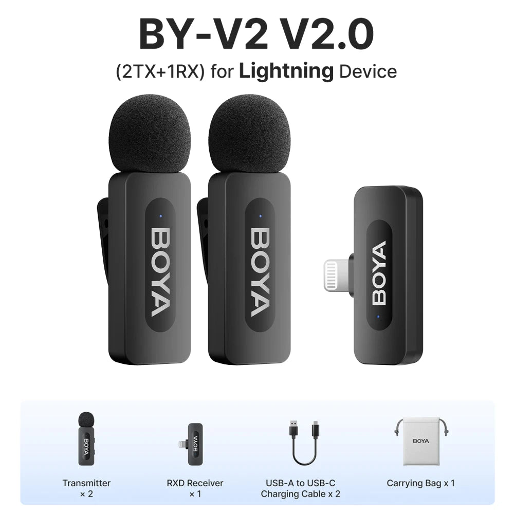 BOYA BY-V Wireless Lavalier Microphone