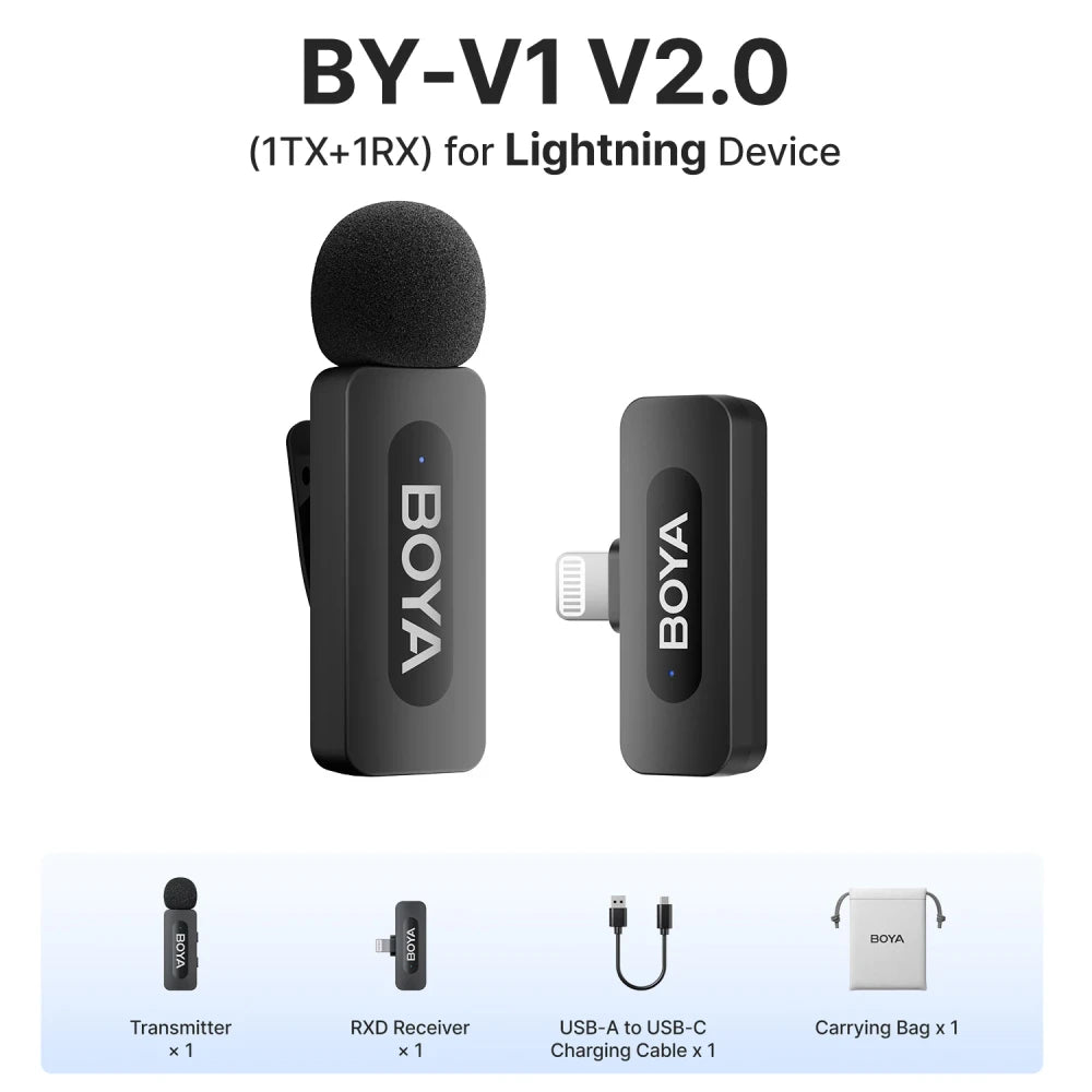 BOYA BY-V Wireless Lavalier Microphone