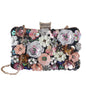 New Flower Evening Bag European and American Fashion Women's Handbag Handbag Dress Banquet Evening Bag