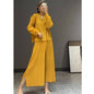 Wrinkled Spring New Style Large Size Suit Korean Version Fashionable Two-Piece Wide Leg Pants