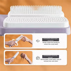 Automatic Cleaning Rotating Lifting Comb Self Cleaning Hairbrush Rotating Retractable Anti Static Massage Comb Scalp Hair Comb