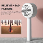 Self-Cleaning Anti-Static Massage Brush