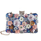 New Flower Evening Bag European and American Fashion Women's Handbag Handbag Dress Banquet Evening Bag
