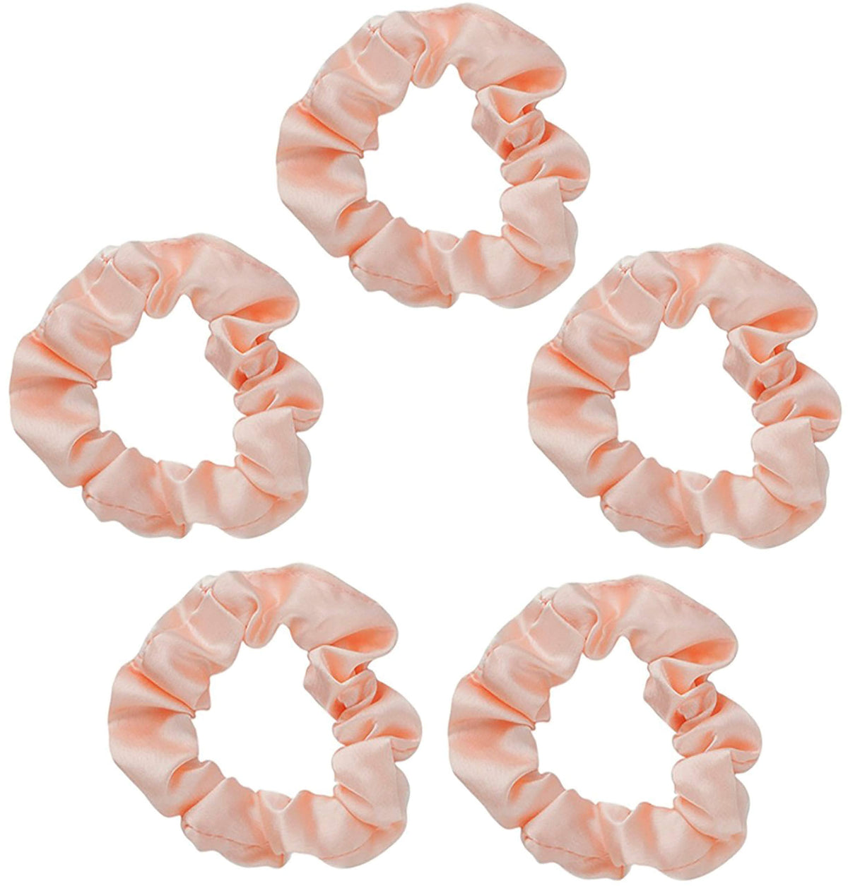 Kitsch Ultra-Petite Satin Scrunchies for Women - No Crease, Frizz-Free Sleep | Softer Than Silk Scrunchies Gentle On Hair Scrunchies for All Hair Types | Stylish Hair Accessories - Eucalyptus, 6pcs