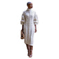 Solid Braid Knitted Casual Long Dress Women Autumn Winter Turtleneck Long Sleeve Side Split Fashion Sweater Dresses Streetwear