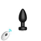 Rechargeable 10-Frequency Vibrating Anal Plug Set g-Spot Posterior Stimulation Silicone Male Masturbation Erotic Sex Toys