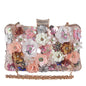 New Flower Evening Bag European and American Fashion Women's Handbag Handbag Dress Banquet Evening Bag