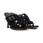 Processing time:5-7 days after placing orders  Women's Spring and Summer New Fashion Woven Sandals European and American Slim Fitting High-heeled Banquet Walking Shoes