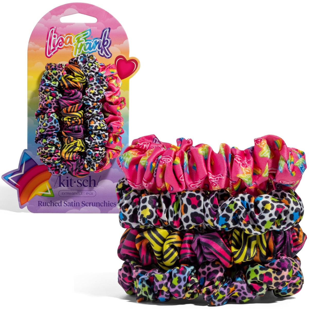 Kitsch Ultra-Petite Satin Scrunchies for Women - No Crease, Frizz-Free Sleep | Softer Than Silk Scrunchies Gentle On Hair Scrunchies for All Hair Types | Stylish Hair Accessories - Eucalyptus, 6pcs