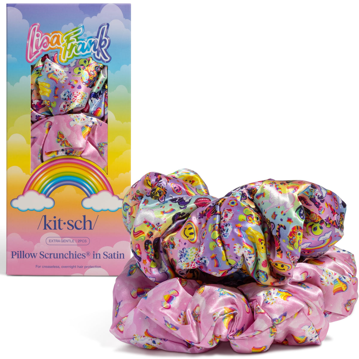 Kitsch Ultra-Petite Satin Scrunchies for Women - No Crease, Frizz-Free Sleep | Softer Than Silk Scrunchies Gentle On Hair Scrunchies for All Hair Types | Stylish Hair Accessories - Eucalyptus, 6pcs