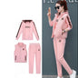 Women Suit Tracksuit Winter 3 Piece Set Hoodies+Vest+Pants Casual Suit Plus Velvet Warm Sporting Women's Suits Female Clothes