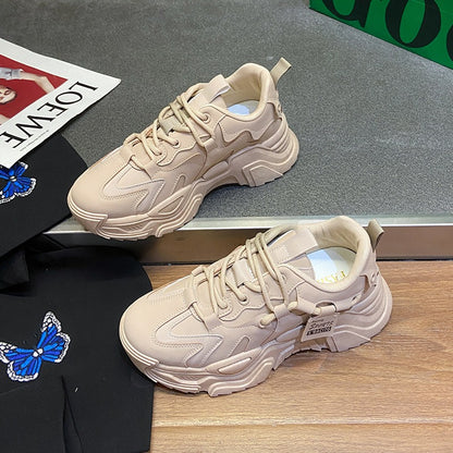 Fashion New Korean Version Ins Thick Soled Shoes Female Students Casual Sports Shoes