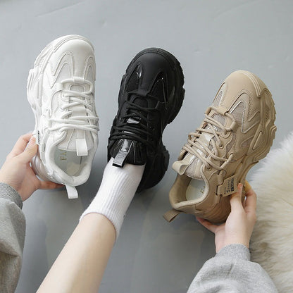 Fashion New Korean Version Ins Thick Soled Shoes Female Students Casual Sports Shoes