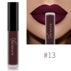 NICEFACE Matte Liquid Lipstick Waterproof Long Lasting Lip Gloss Tint Sexy Red Nude Purple Metallic Lipsticks Makeup Cosmetics