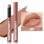 12 Color Matte Lipstick Non-Stick Cup Long-Lasting Velvet Finish Lipstick Pen  Smooth Matte Lip Color Waterproof Non-Fading