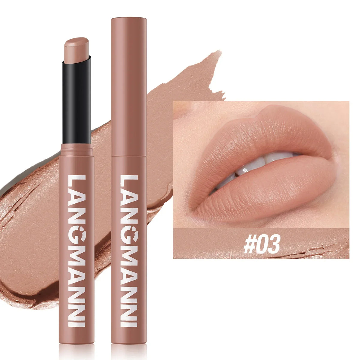12 Color Matte Lipstick Non-Stick Cup Long-Lasting Velvet Finish Lipstick Pen  Smooth Matte Lip Color Waterproof Non-Fading