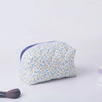 Floral Quilted Makeup Bag
