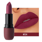 6-Color Matte Lipstick: Velvet Lip Color, Smooth, Waterproof, Long-Lasting Color Lip Makeup