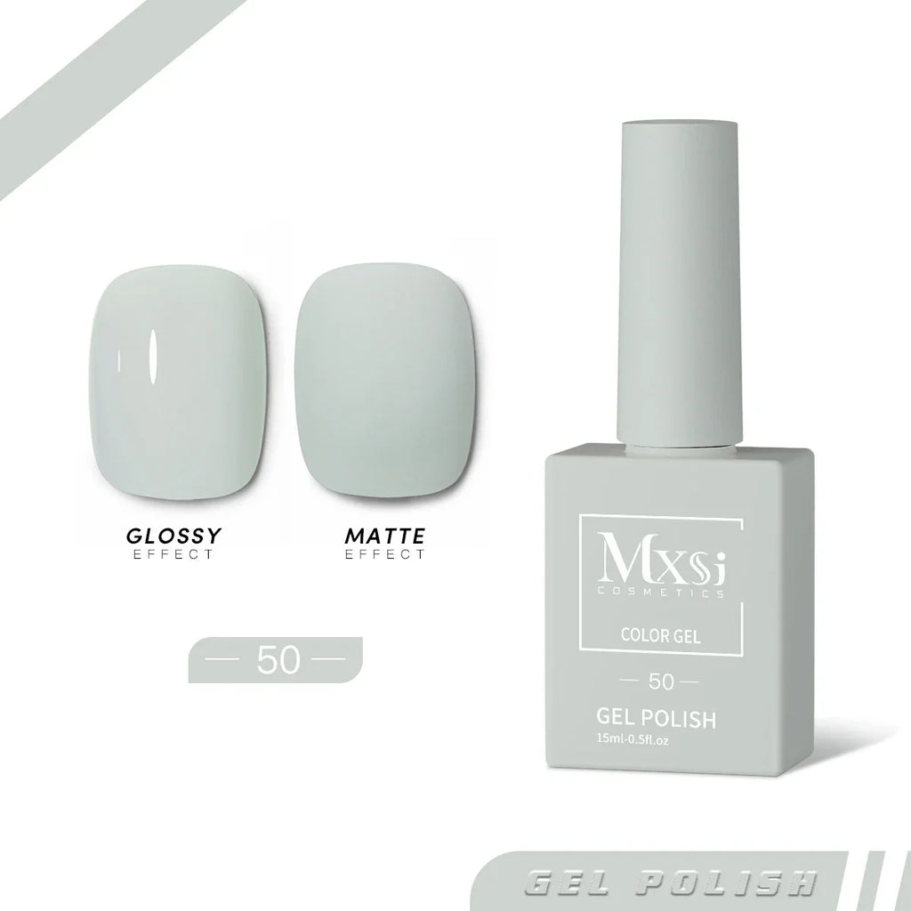 Mxsi 15ml Gel Nail Polish Neon Brown Royal Blue Red Green Pastal Nude Nail Art Varnish Gel Lacquer Top Coat UV Gel Nail Not Set