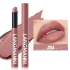 12 Color Matte Lipstick Non-Stick Cup Long-Lasting Velvet Finish Lipstick Pen  Smooth Matte Lip Color Waterproof Non-Fading