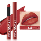 12 Color Matte Lipstick Non-Stick Cup Long-Lasting Velvet Finish Lipstick Pen  Smooth Matte Lip Color Waterproof Non-Fading