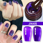 BORN PRETTY Jelly Nude Gel Nail Polish 10ml Light Pink Peach Translucent Color UV Light Cure Gel Varnish Nail Art DIY at Home