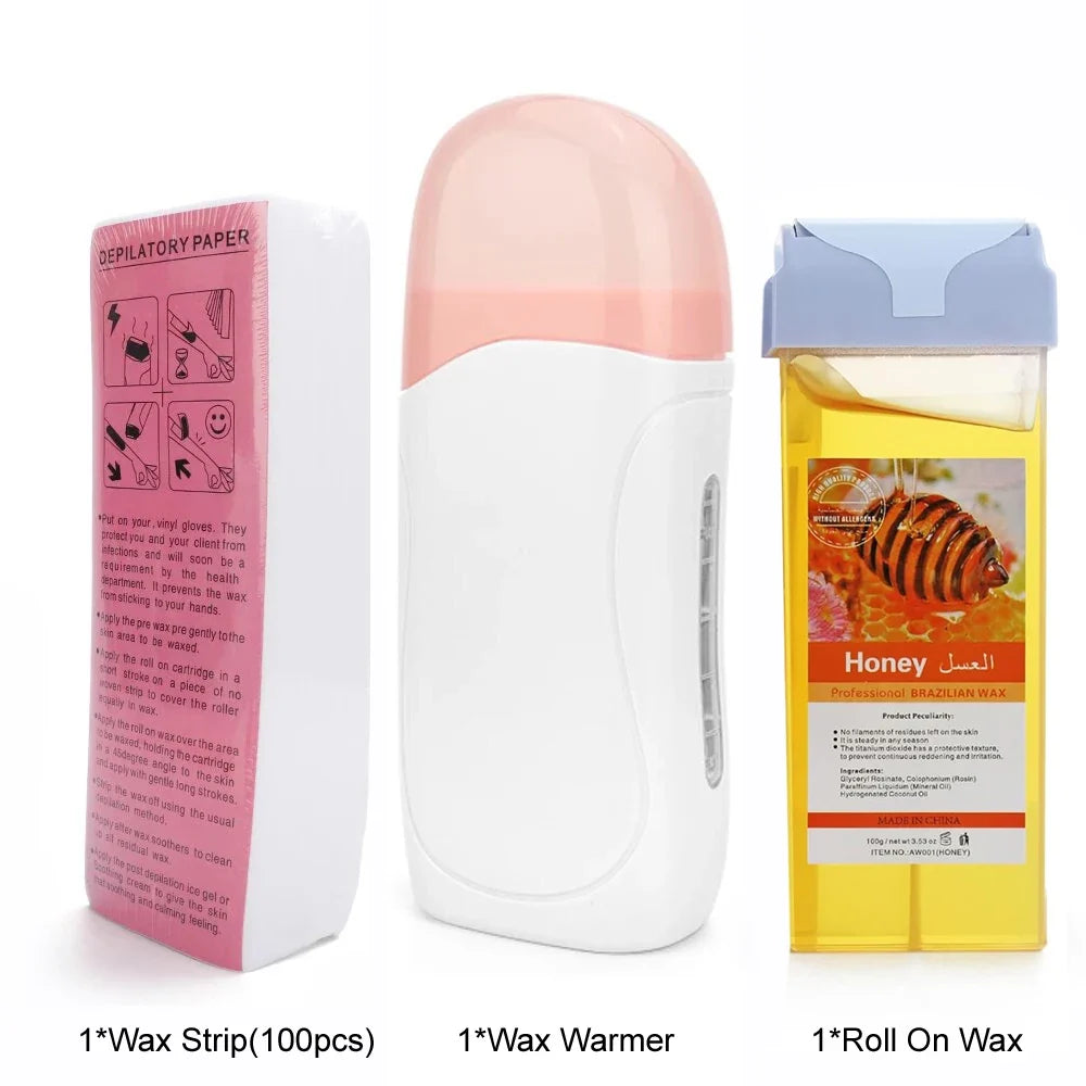 Roll-On Waxing Kit & Wax Options