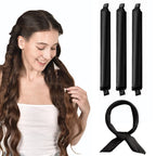 Satin Heatless Hair Curlers | Overnight No Heat Curling Rod Set