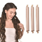 Satin Heatless Hair Curlers | Overnight No Heat Curling Rod Set