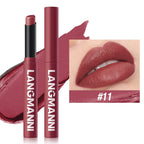 12 Color Matte Lipstick Non-Stick Cup Long-Lasting Velvet Finish Lipstick Pen  Smooth Matte Lip Color Waterproof Non-Fading
