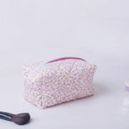 Floral Quilted Makeup Bag