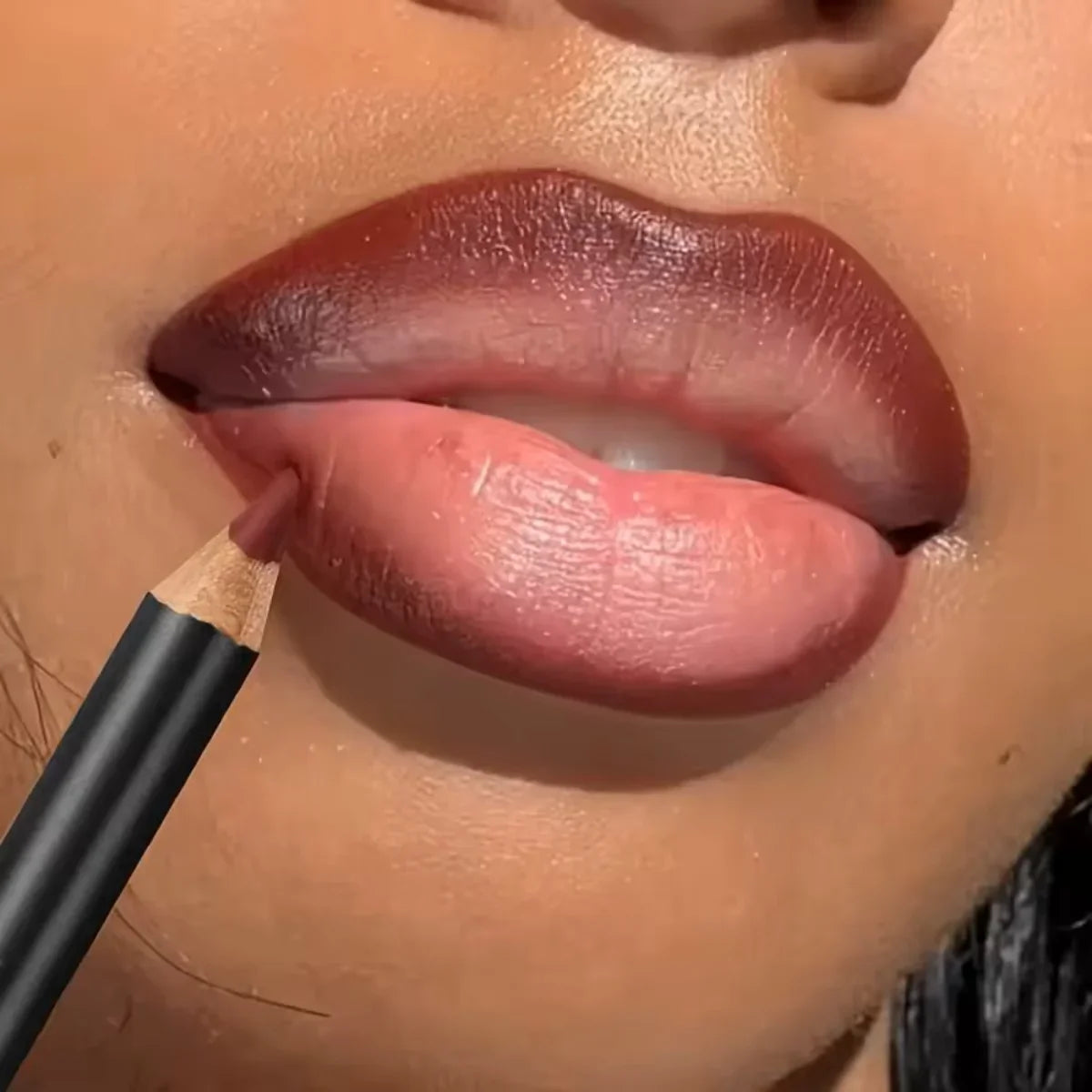 Waterproof Matte Lipliner Pencil Red Contour Tint Lipstick Long Lasting Non-stick Cup Moisturising Lips Makeup 12 Colors