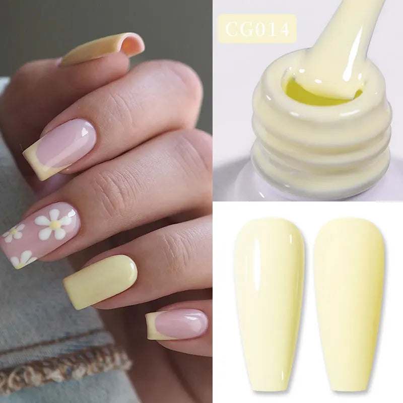 BORN PRETTY Jelly Nude Gel Nail Polish 10ml Light Pink Peach Translucent Color UV Light Cure Gel Varnish Nail Art DIY at Home