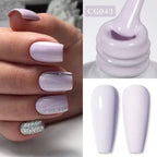 BORN PRETTY Jelly Nude Gel Nail Polish 10ml Light Pink Peach Translucent Color UV Light Cure Gel Varnish Nail Art DIY at Home