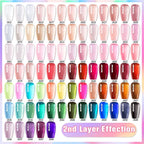 BORN PRETTY Jelly Nude Gel Nail Polish 10ml Light Pink Peach Translucent Color UV Light Cure Gel Varnish Nail Art DIY at Home