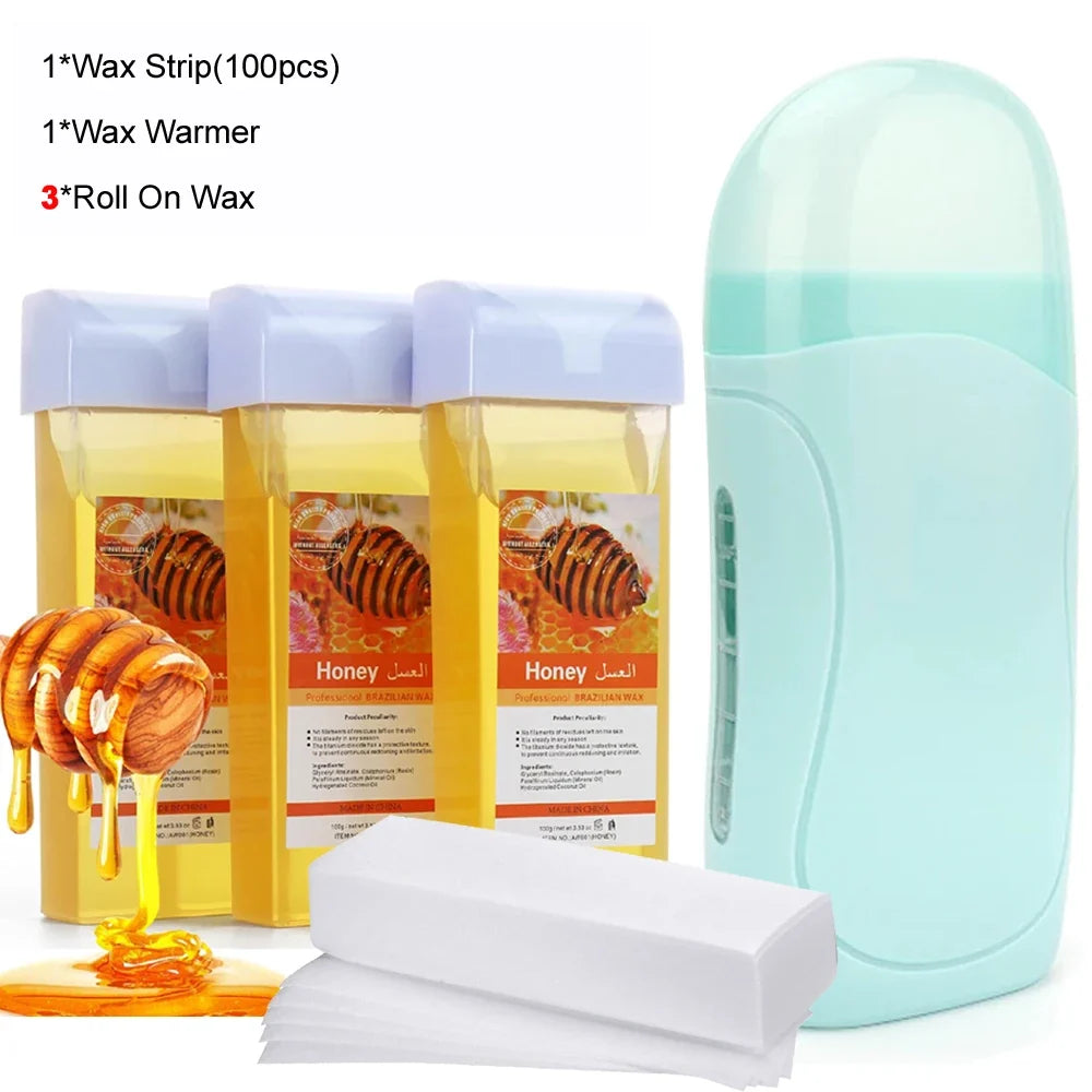 Roll-On Waxing Kit & Wax Options