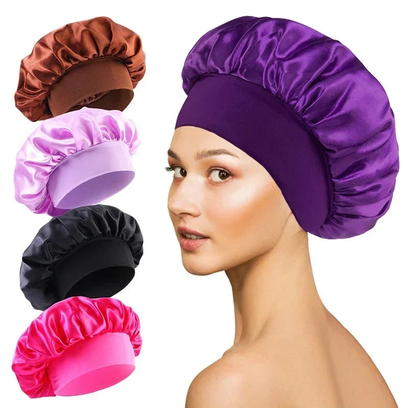 Satin-Lined Sleep Bonnet