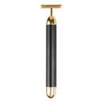 24K Electric Face-Lifting Rose Gold Stick T-Shaped Facial Massager | Skin Tightening Beauty Tool