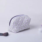 Floral Quilted Makeup Bag