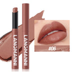 12 Color Matte Lipstick Non-Stick Cup Long-Lasting Velvet Finish Lipstick Pen  Smooth Matte Lip Color Waterproof Non-Fading
