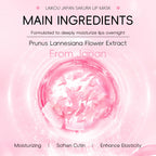 LAIKOU Sakura Lip Mask - Overnight Hydrating Lip Balm for Plump Lip Lines Beauty Care