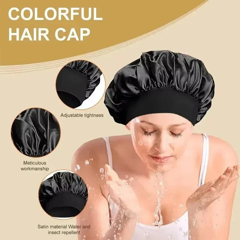 Satin-Lined Sleep Bonnet