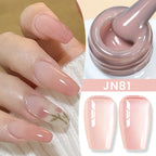BORN PRETTY Jelly Nude Gel Nail Polish 10ml Light Pink Peach Translucent Color UV Light Cure Gel Varnish Nail Art DIY at Home