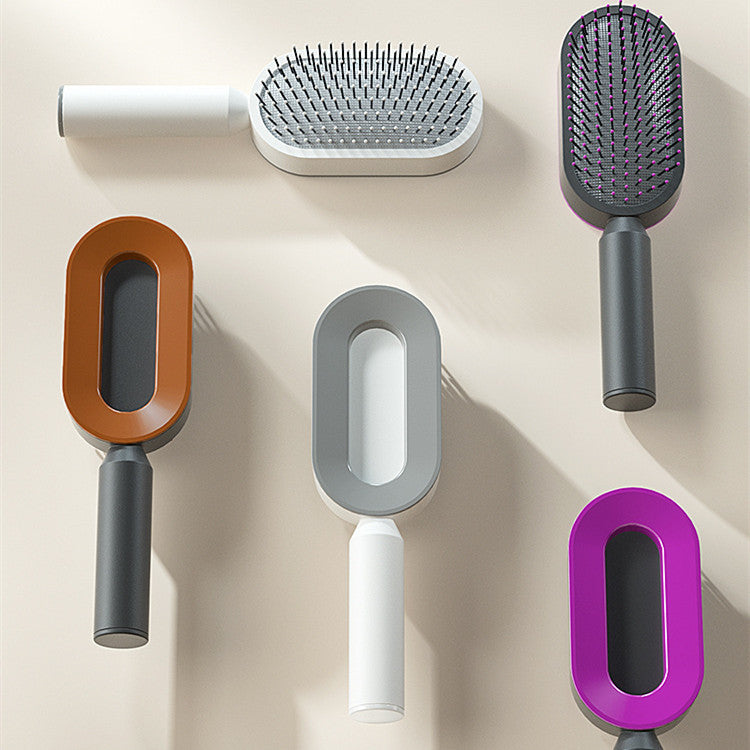 Self Cleaning Hair Brush One-key Airbag Massage