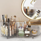 Cosmetics Storage Box Large Capacity Rotatable Dresser Table Lipstick Skin Care Products Transparent Rack Acrylic