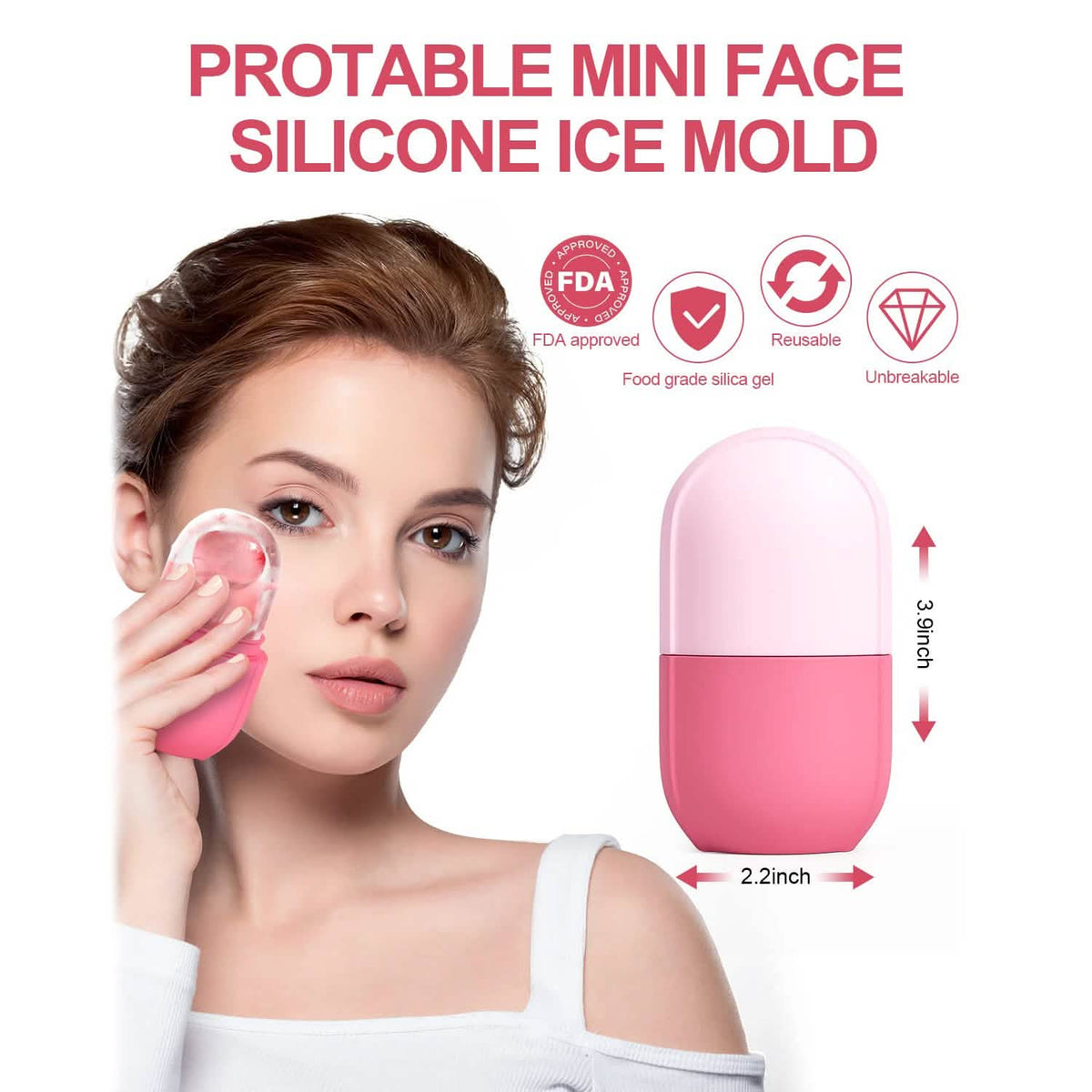 Face and Eye Ice Roller Ice Cube Mold