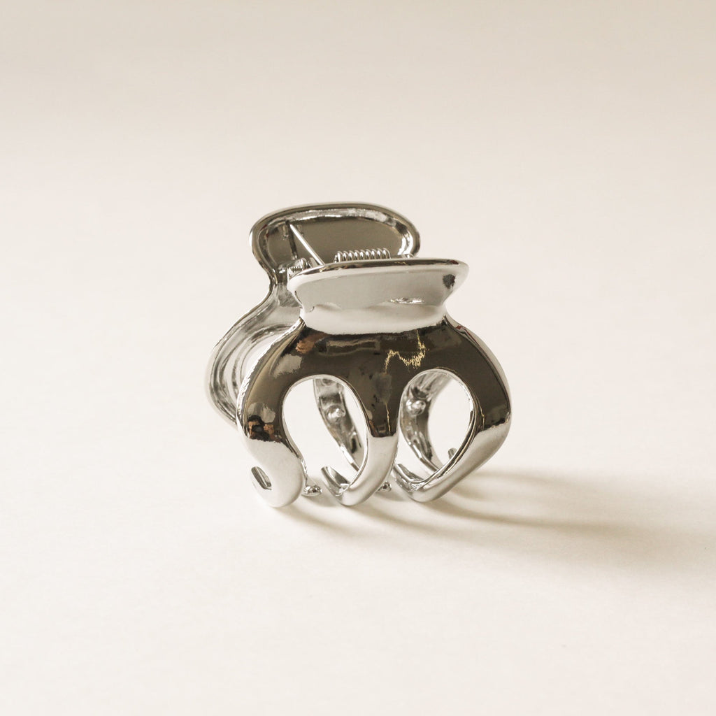 Metal Hair Claw Clip | Silver
